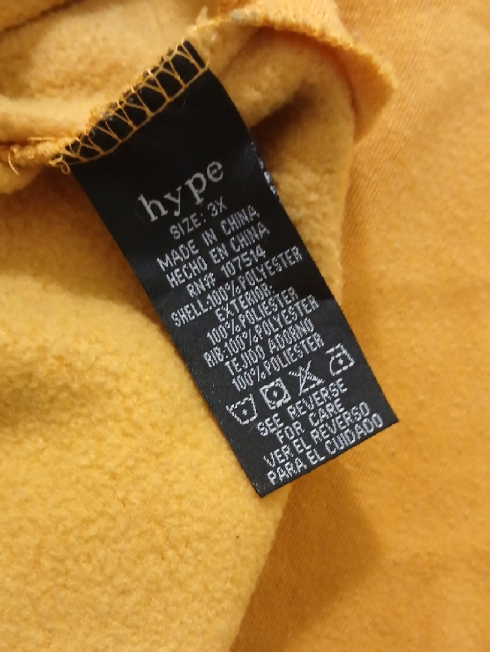 Hype Golden Yellow Pullover Sweatshirt - Picture 8 of 8